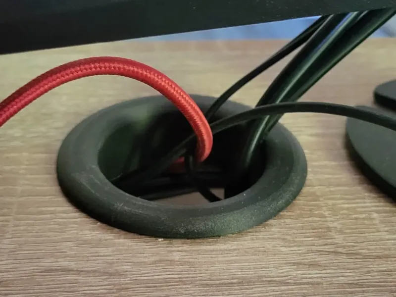 Desk cable hole