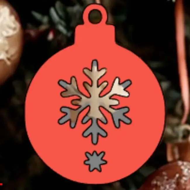 🎅🎄 Boule de Noël – Décoration 3D à suspendre 🎁