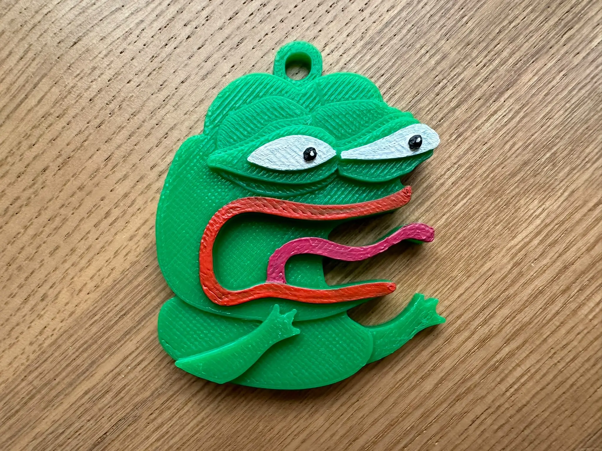 La rana Pepe enfadada