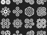 Industrial Gears Bundle | 16 Mechanical Cogwheel STL-8