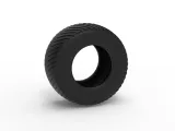 Pulling tractor rear tire 13 Scale 1:25-2