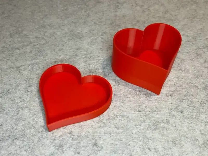 Boîte à bijoux en forme de cœur pour la Saint-Valentin