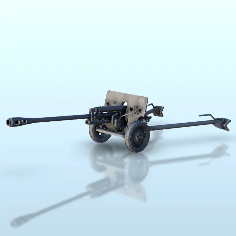 Zis-3 anti-tank cannon - WW2 terrain diaroma