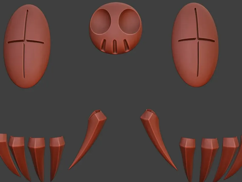 Blitzo claws, palm and neck STL for cosplay