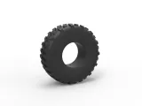 Military truck tire 6 Scale 1:25-0