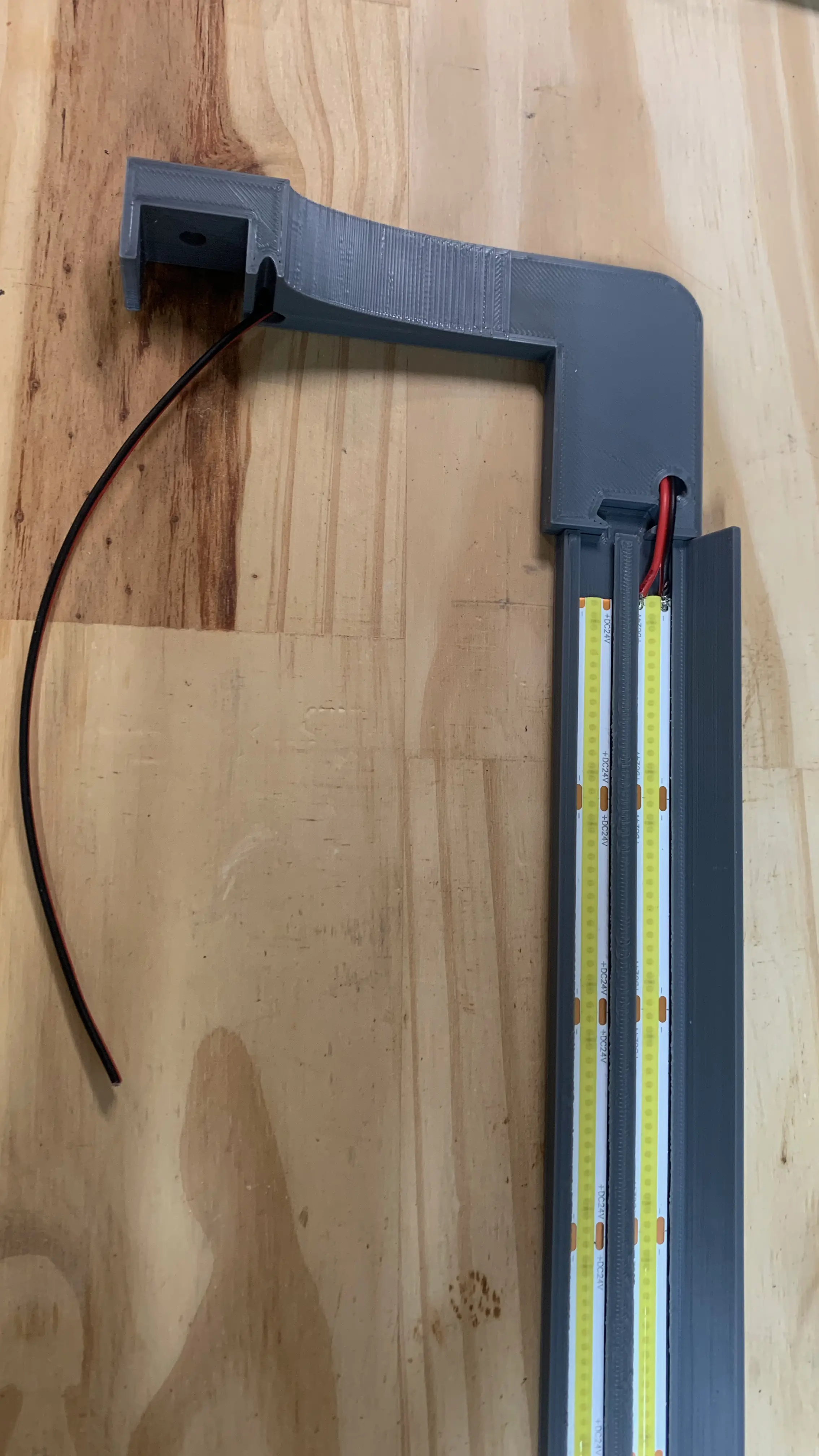Ender 3 Serisi Işık Çubuğu - Çift LED Şerit - Z Ekseni Stabilize