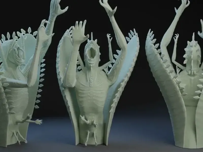 Venus Flytrap Beast – 3D Printable Monster Plant Statue