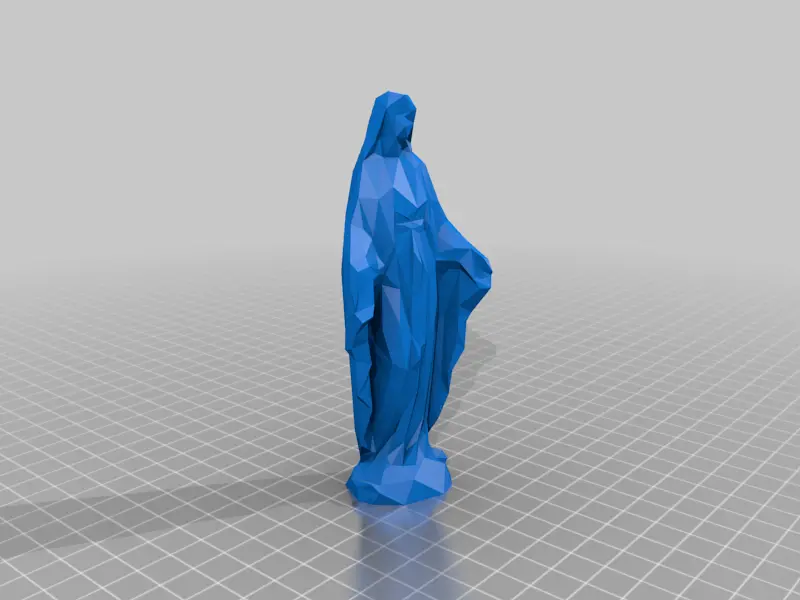 Virgin Mary Figurine [ Low-Poly ]