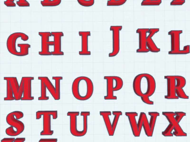 26 Letters Of the Alhpabet *CAPITAL*