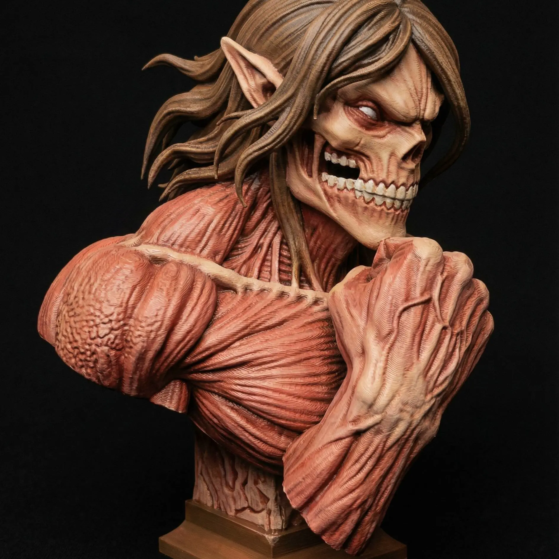 Attack Titan Bust | Eren Yaeger Statue | Anime Monster