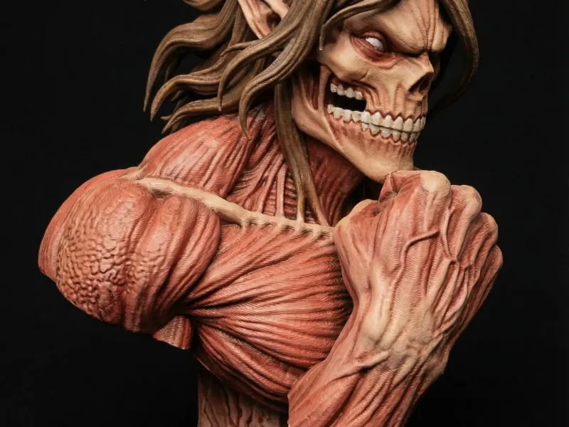 Attack Titan Bust | Eren Yaeger Statue | Anime Monster
