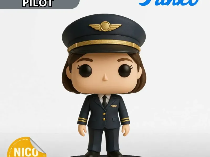 Airplane Pilot Funko Pop - Female