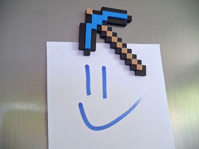 Pioche Aimantée Minecraft – Assemblage par Encliquetage ! AUCUN AMS NÉCESSAIRE