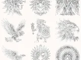 Aztec Eagle Warrior Pack – 9 Tribal Eagle Designs for CNC-7