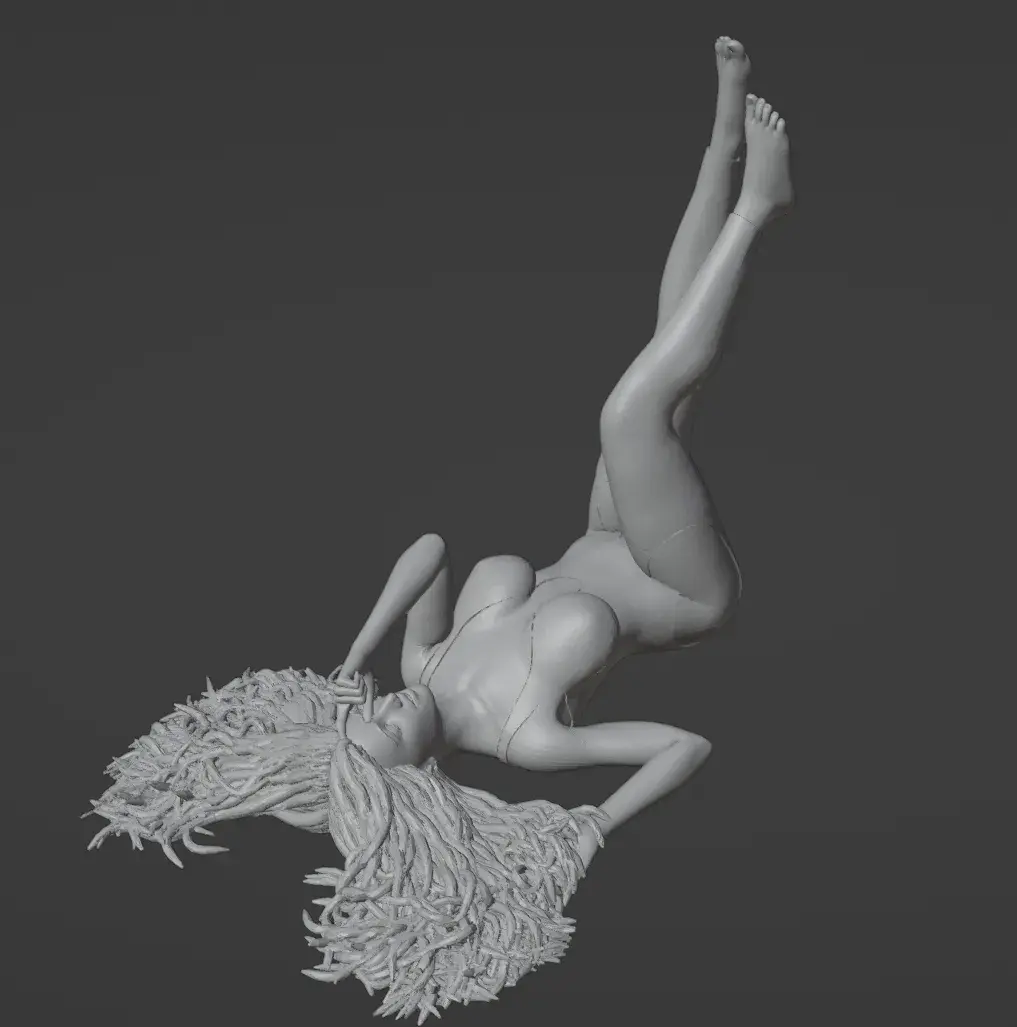 Girl on the floor