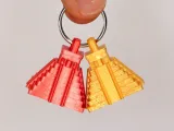 Aztec temple keychain-0