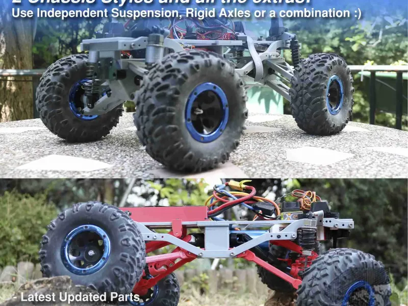 هيكل MyRCCar MTC Total RC لسيارة Monster Crawler RC بمقياس 1/10