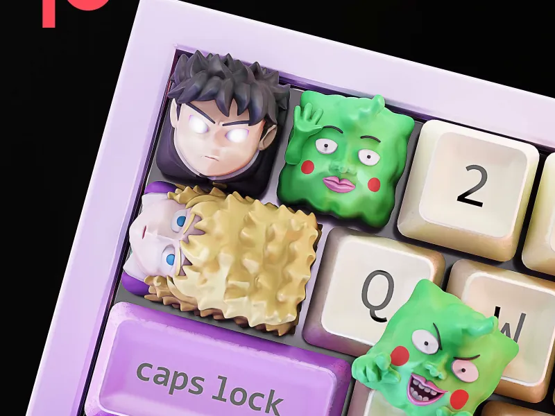 Mob Psycho 100 Keycaps - Mechanical Keyboard