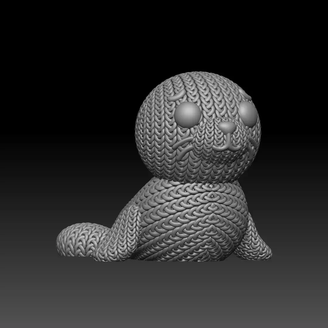 Knitted Seal