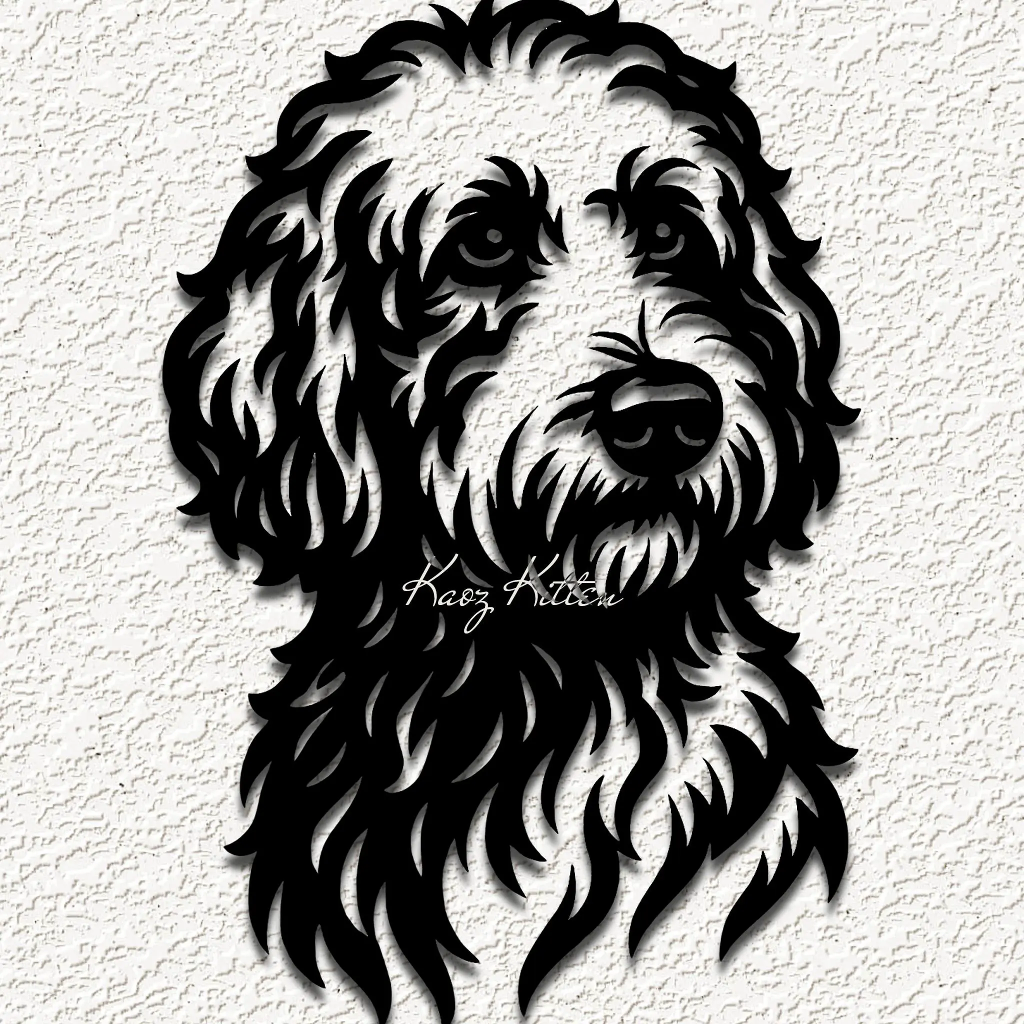 labradoodle puppy dog wall art home decor