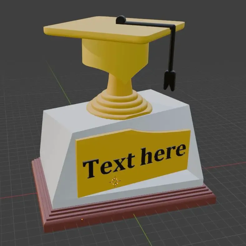 Trophy for graduate - graduation gift