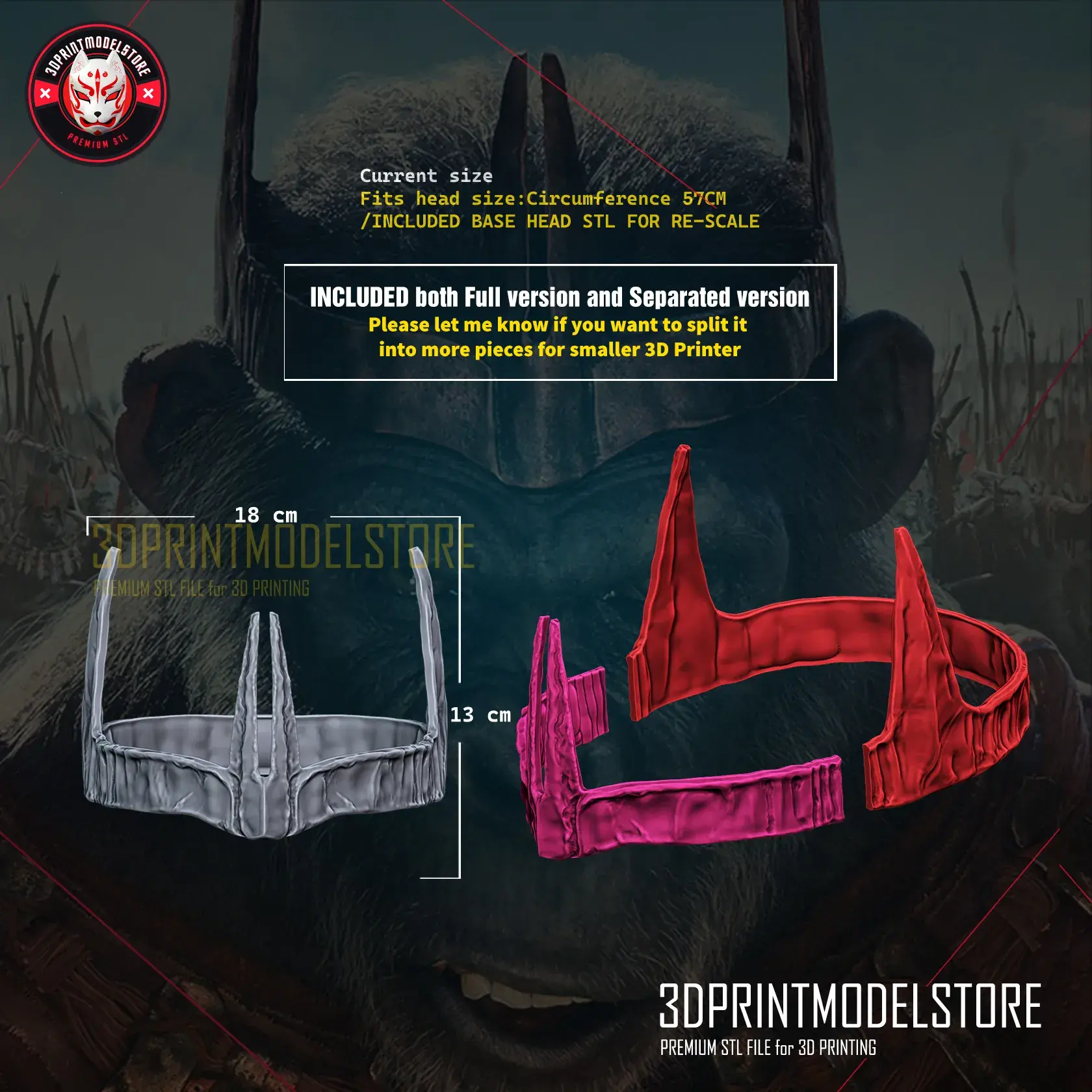 Planet of the Apes Caesar Crown Cosplay Props