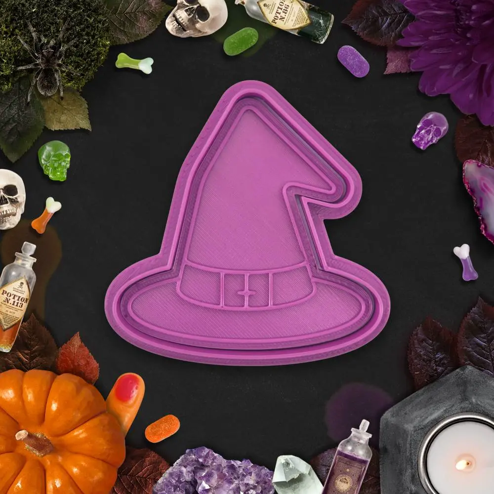 3D Printer Files | 3MF File | Halloween - hat cookie cutter / stamp
