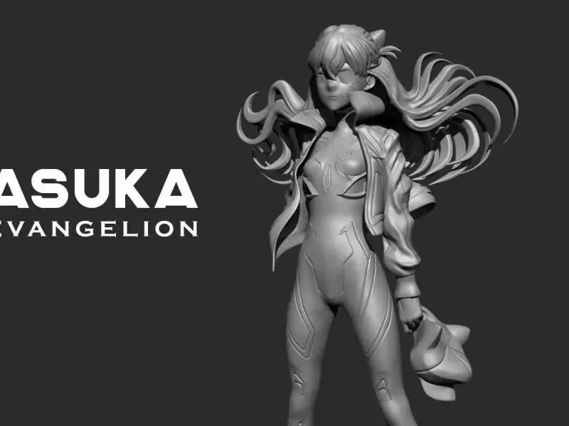 Asuka Langley - Evangelion 3D-Druckmodell