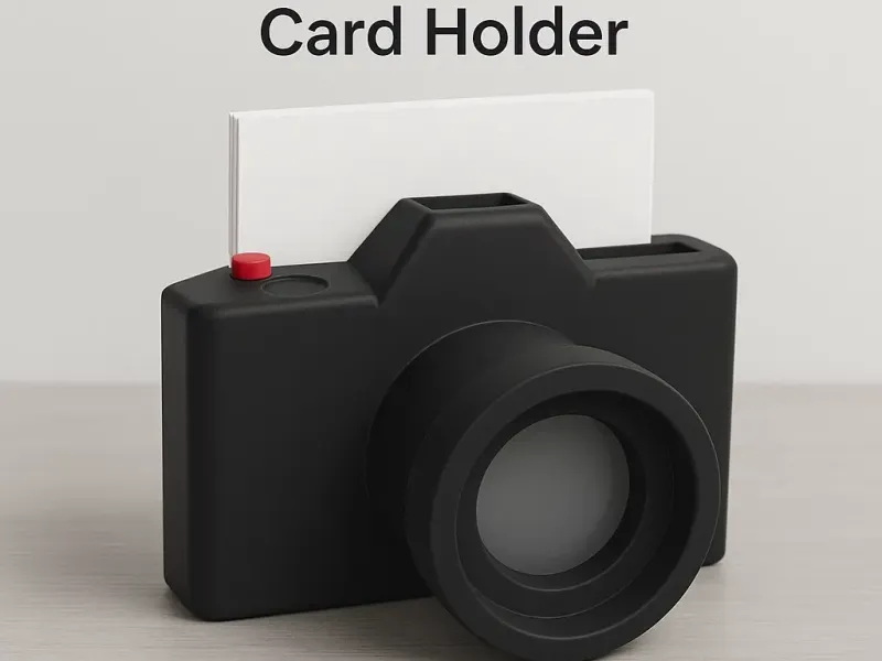 Camera Business Card and Pen Holder, NO CFS REQUIRED!