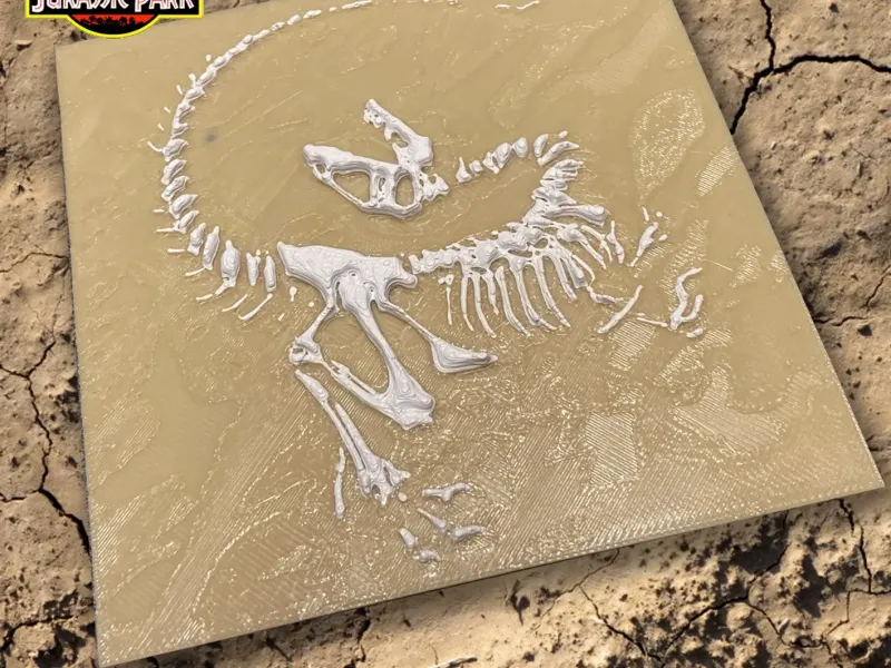 Jurassic Park Velociraptor Fossil
