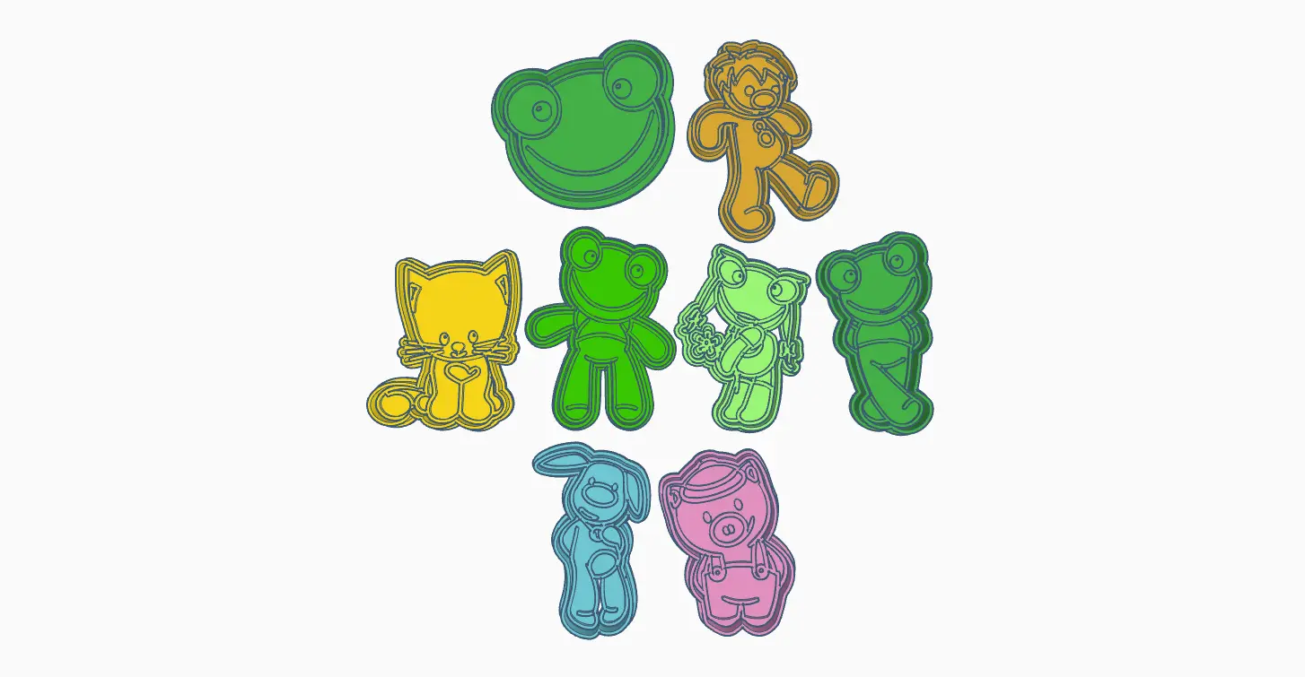 SAPO PEPE CORTANTES DE GALLETAS KIT X8