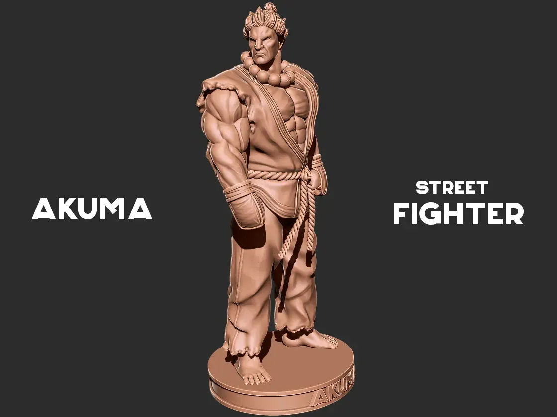 Akuma - Street fighter 3D print model