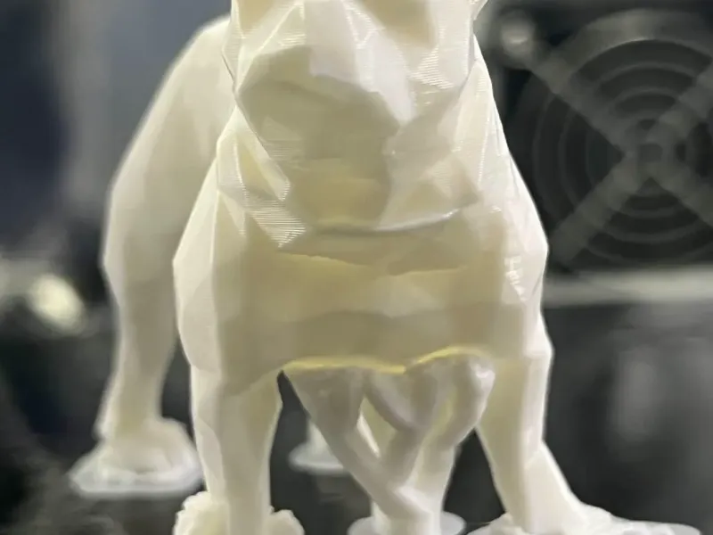 Low Poly & Gepixelateerde Frenchie