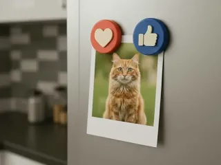 Like and Love emoji fridge magnet