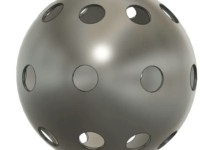 Indoor pickleball, proper weight and holes for indoor use
