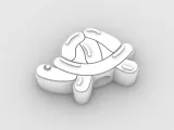 Straw Topper turtle balloon-2