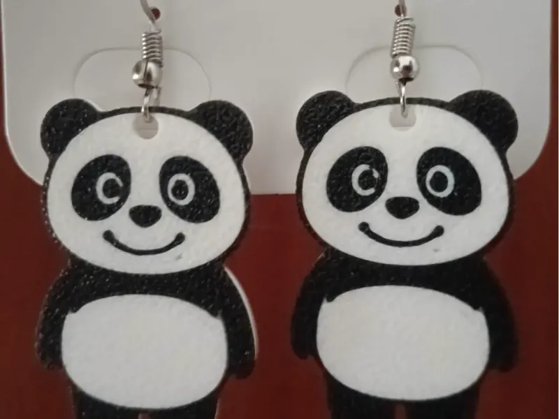 Panda Earrings