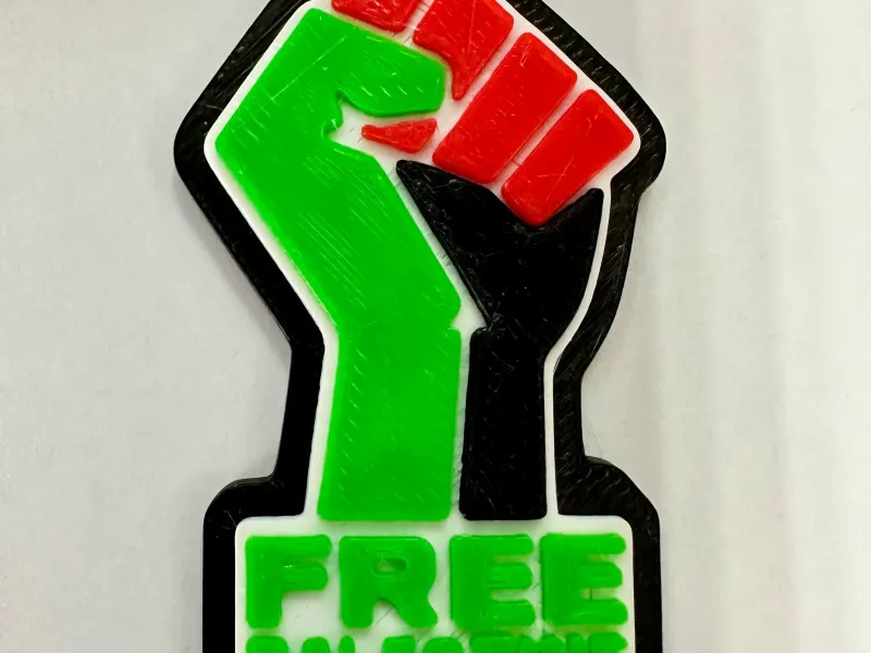 Gratis Palestina Hand Sleutelhanger