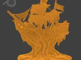 Ancient Rootbound Pirate Ship STL-5