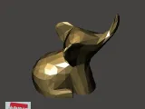 Modello 3D Low-Poly - Elefante 低面數-大象-2