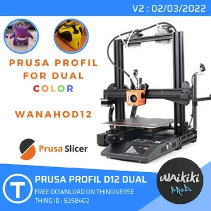 Profil Prusa Dual Color para Wanhao D12