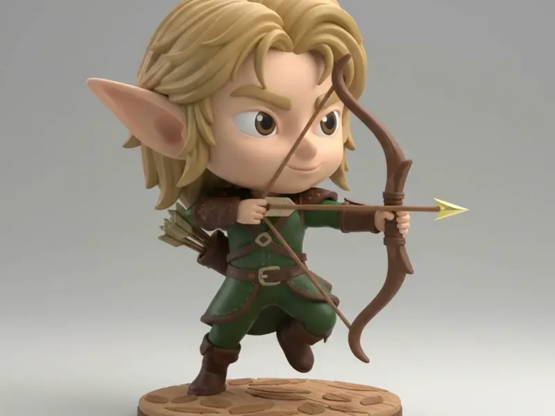 Chibi Sylvan Hero: Modular Wood-Elf Ranger
