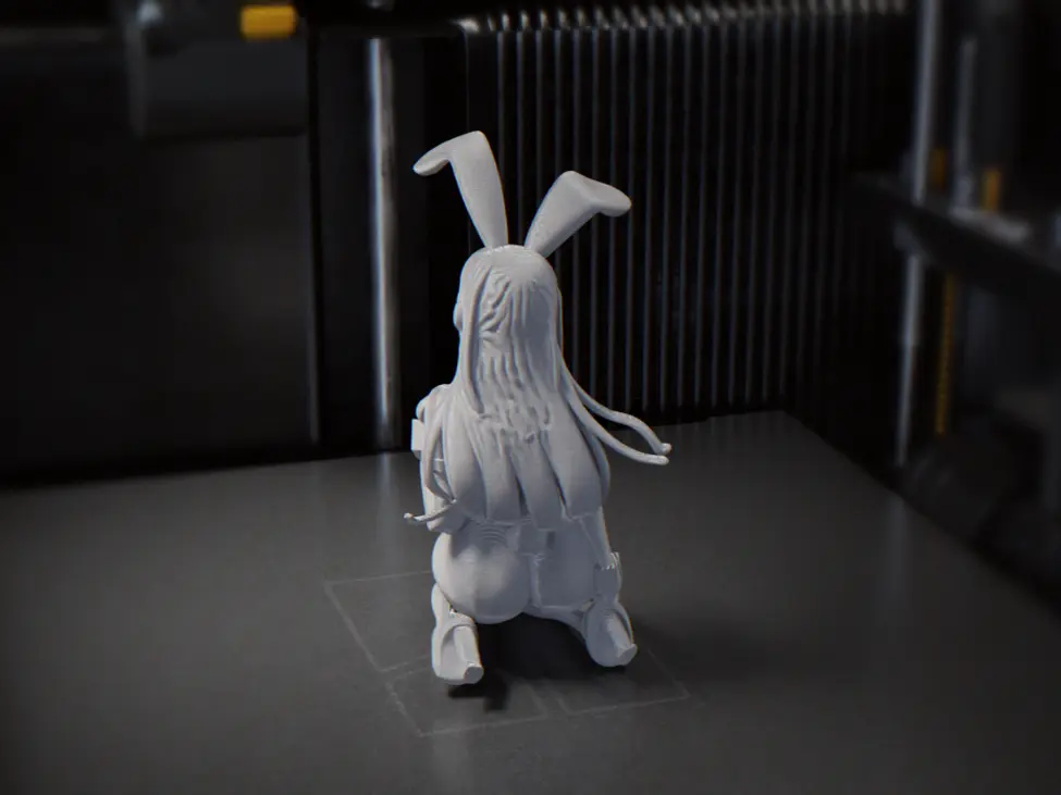 Bunny Rabbit Figurine Animal Sculpture 3D Printable