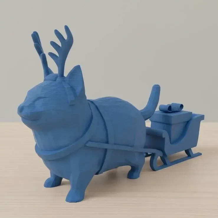 Christmas Sleigh Cat