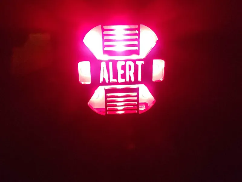 Star Trek Red Alert Brake Light Cover
