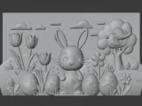 Spring Easter Bunny Decoration 1-4