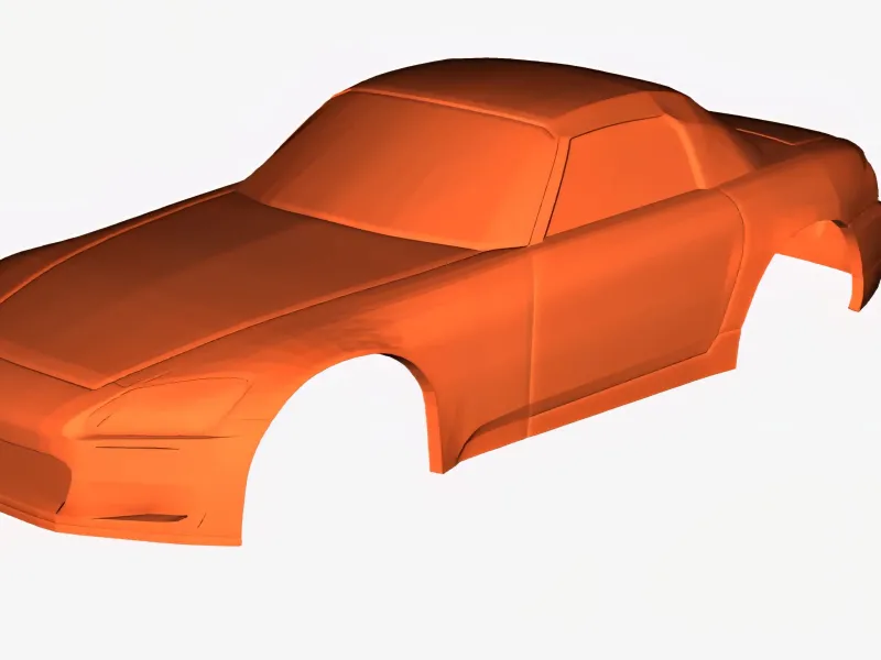 S2000 body for 1/28 drift car