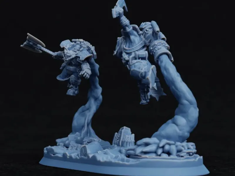Duel in the stratosphere - Dwarf vs. Orc - MrModulorc collab