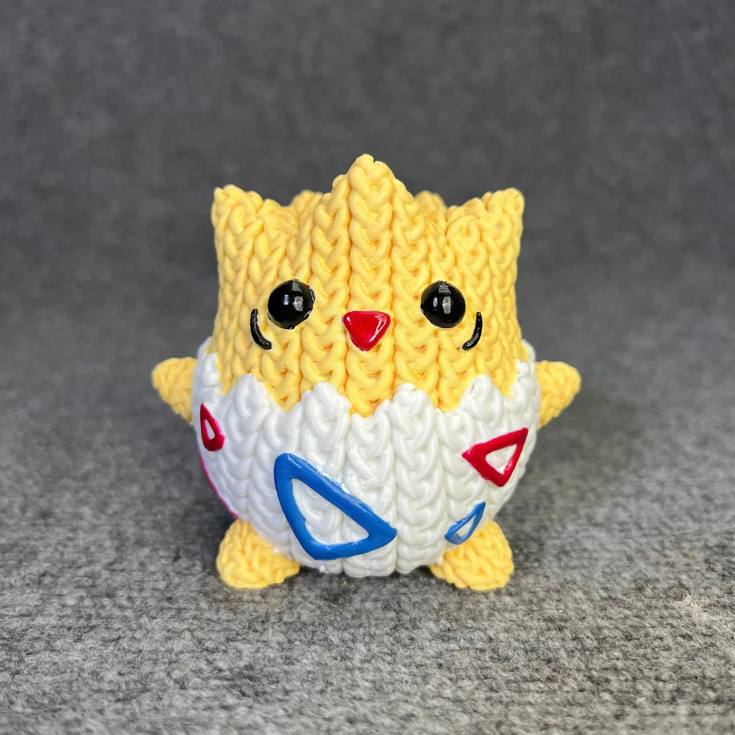 Pokemon Togepi Crochet Knitted - STL & 3mf Multicolor