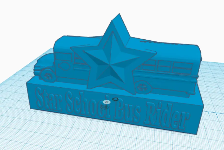 Star School Bus Rider Trophy v2